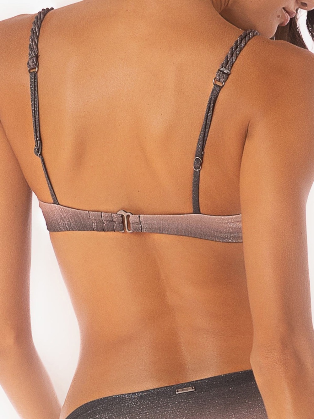 Maaji Winter Mist Liberally Bikini Top and Bottom Set Metallic Reversible - Picture 10 of 11
